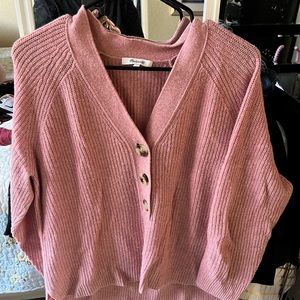 Madewell Ribbed Lyle Henley Sweater